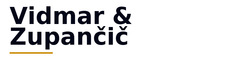 Vidmar & Zupančič logo